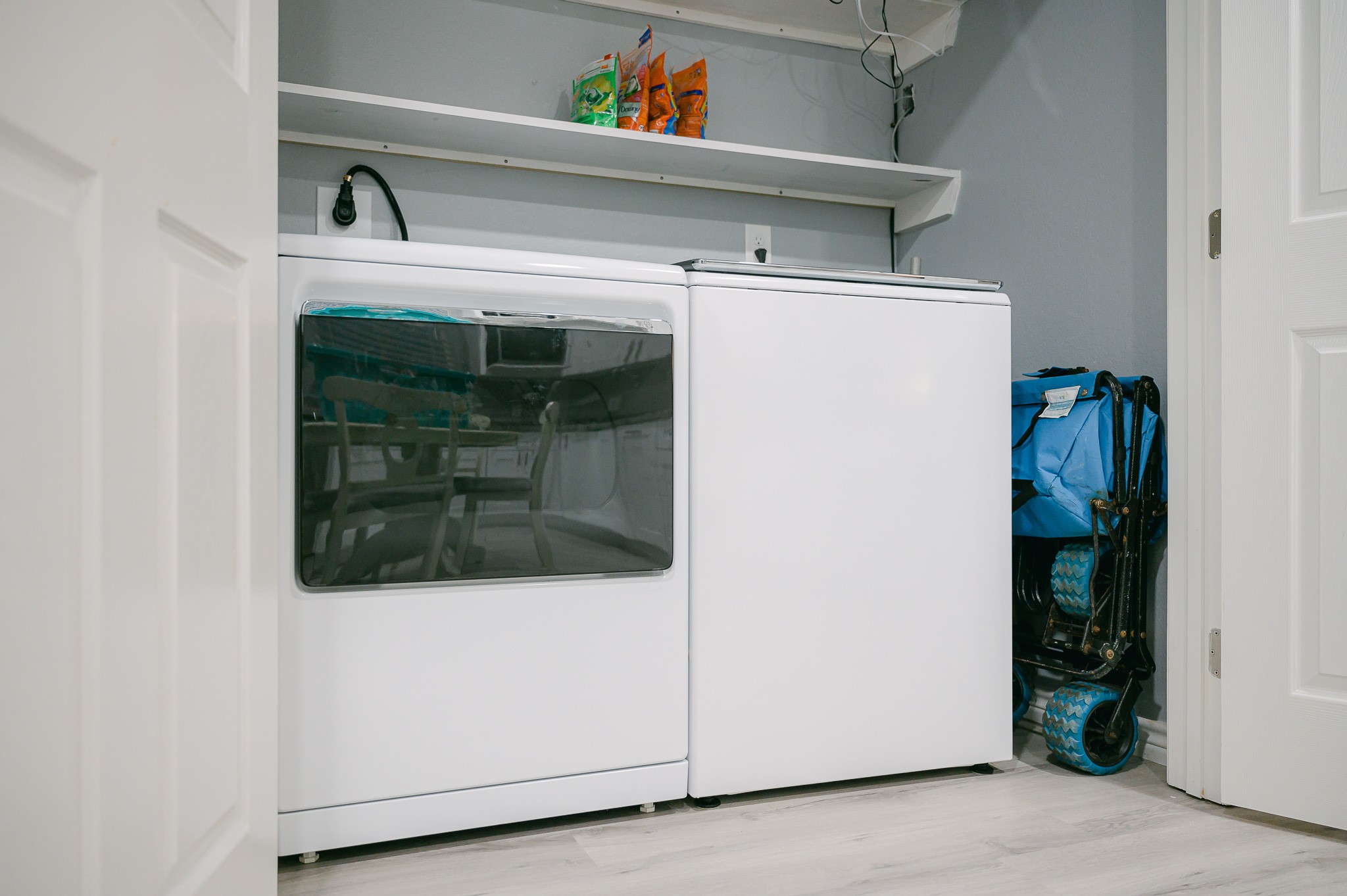 305 Jettyview Road, Unit A Surfside Beach, TX 77541 - Photo 39 of 41 a utility room with dryer and washer