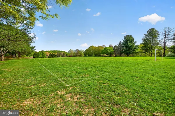 a yard with lots of green space