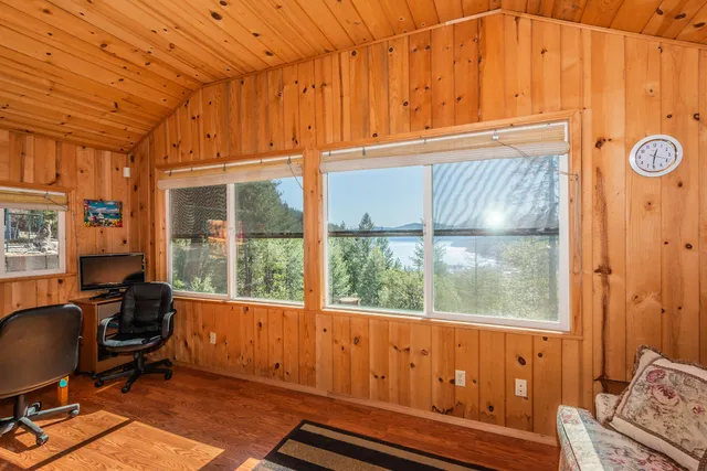 a view of balcony with furniture