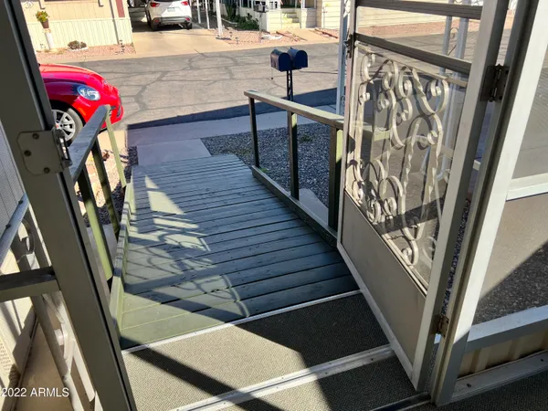 a view of a stairs and an outdoor space