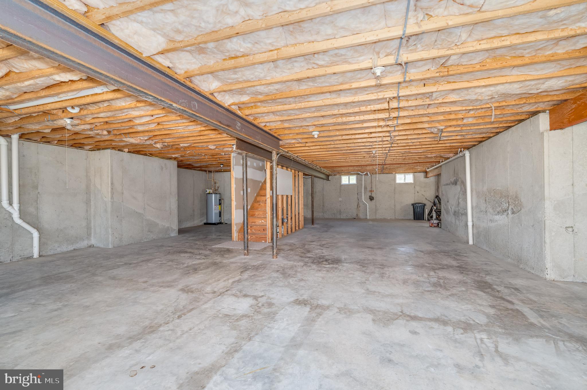 72 Mercer Lane Falling Waters, WV 25419 - Photo 37 of 45 unfinished basement with rough in plumbing
