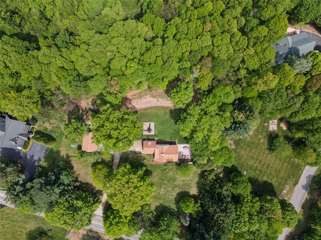 3566 Green Garden Road Aliquippa, PA 15001 - Photo 44 of 50 an aerial view of a house with a yard