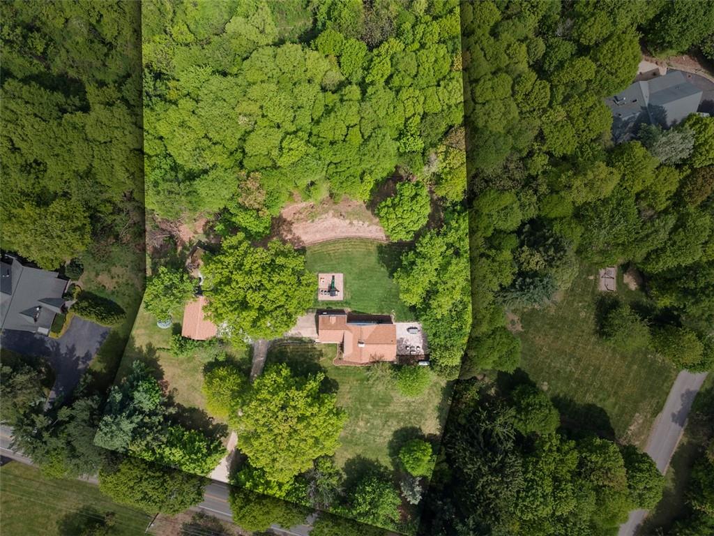 3566 Green Garden Road Aliquippa, PA 15001 - Photo 45 of 50 an aerial view of a house with a yard