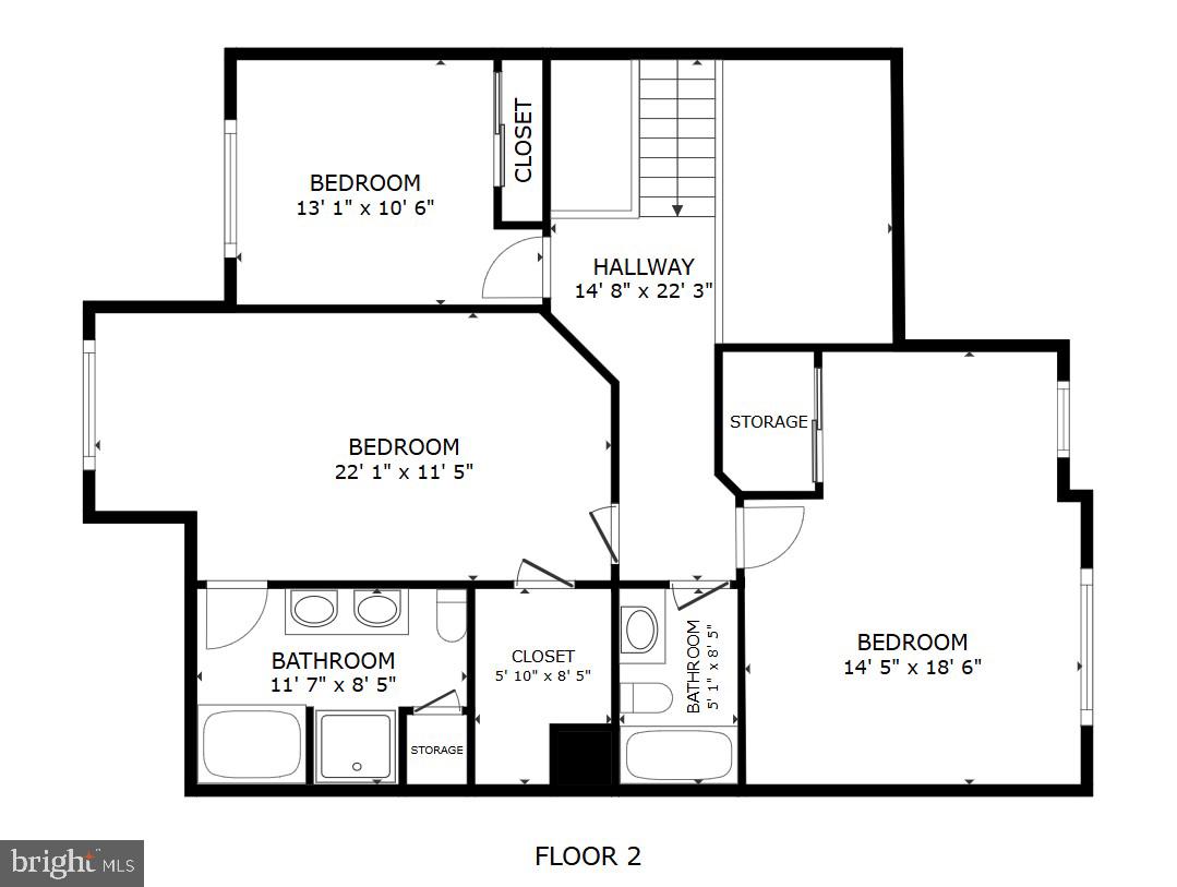 87 Windingbrook Road Bordentown, NJ 08505 - Photo 53 of 54 Floor Plan 2nd Floor