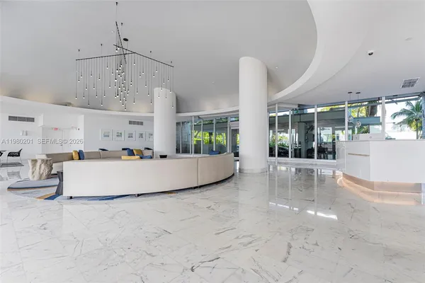 a view of kitchen and living room