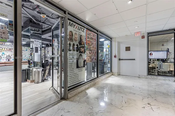 a view of a storage room