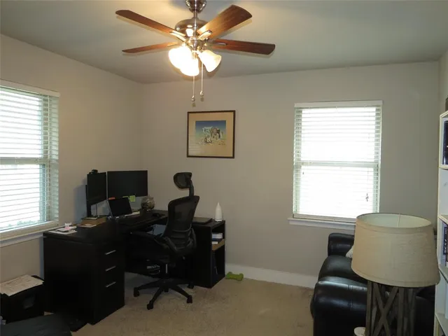 a view of a workspace with a window