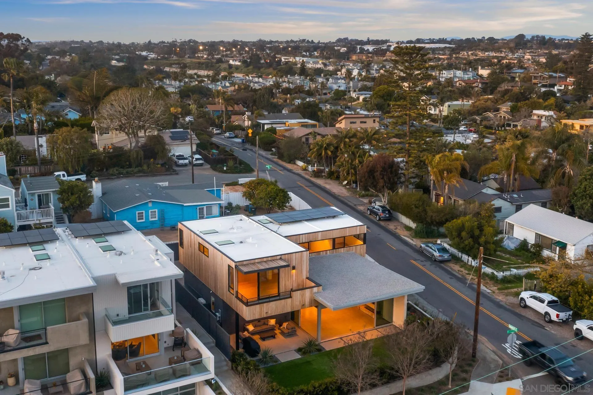 664 Cornish Drive Encinitas, CA 92024 - Photo 8 of 49 an aerial view of residential houses with outdoor space