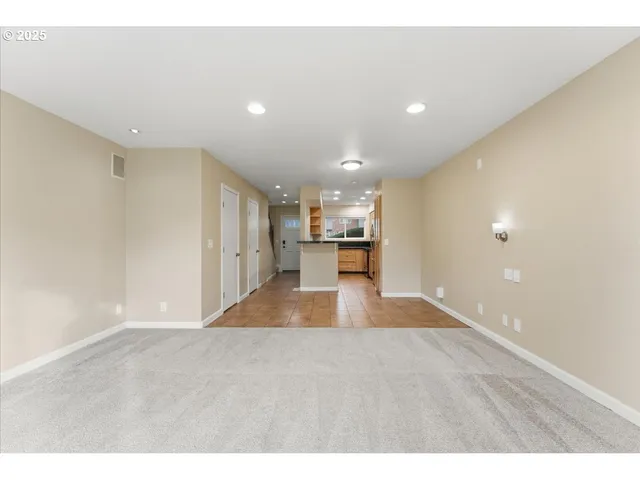 a view of kitchen and a window