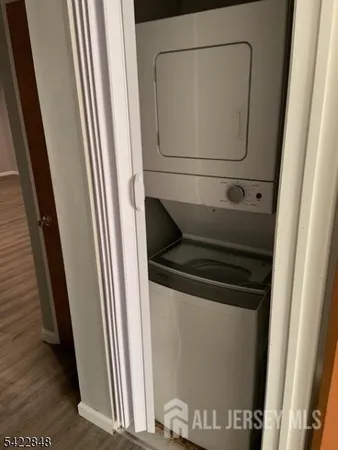 a close view of washer and dryer