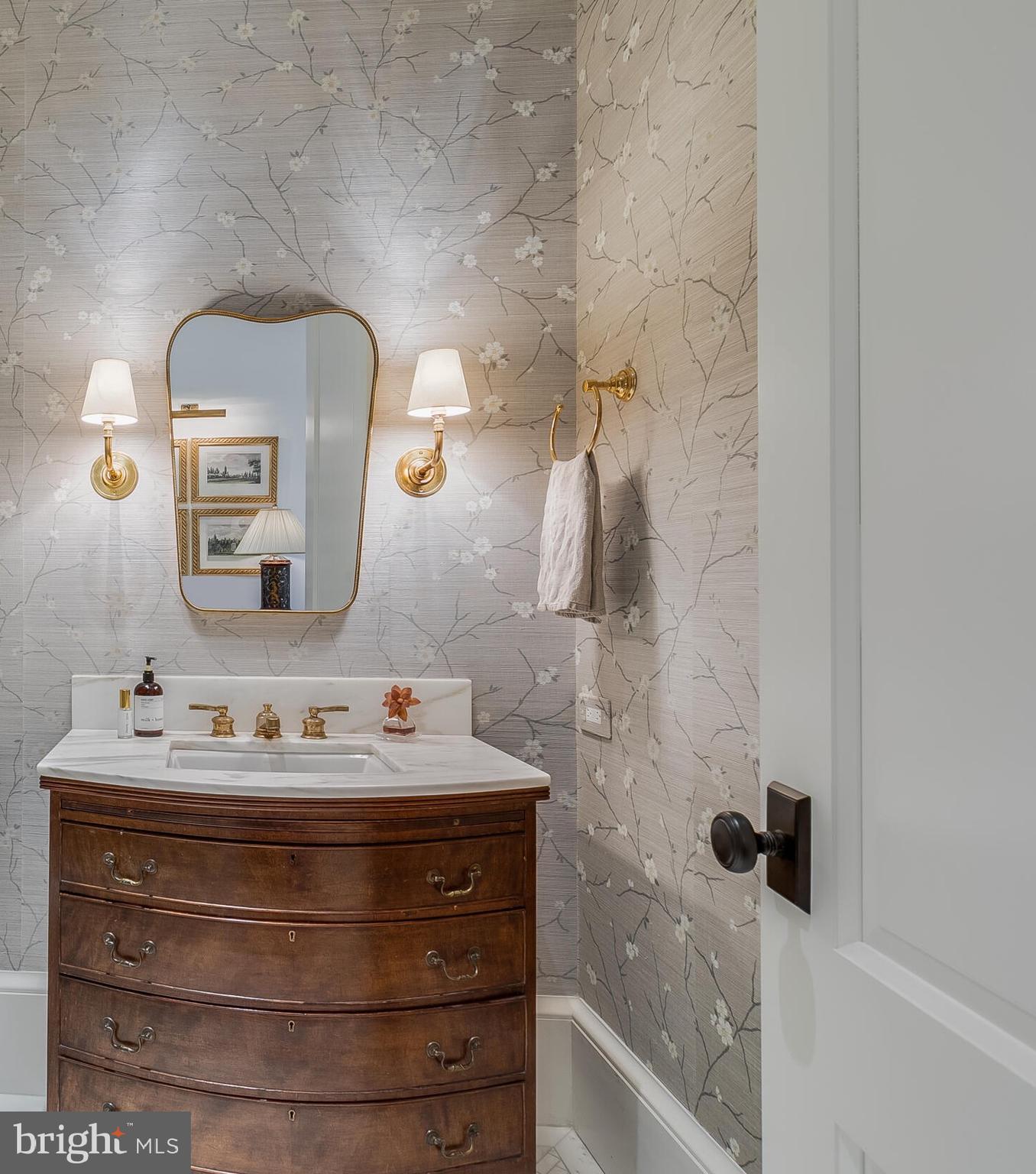 7316 Old Carters Mill Road The Plains, VA 20198 - Photo 42 of 61 a bathroom with a sink and a mirror