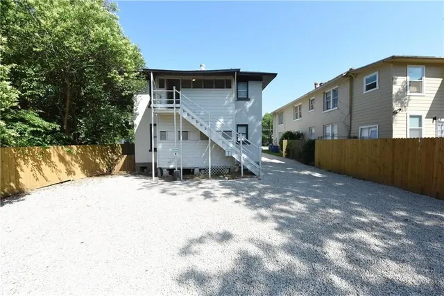 a backyard of a house
