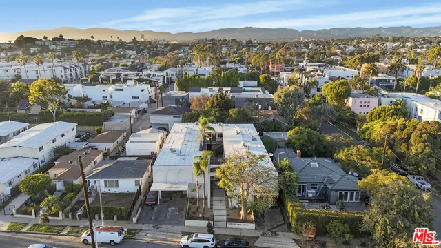 an aerial view of a city