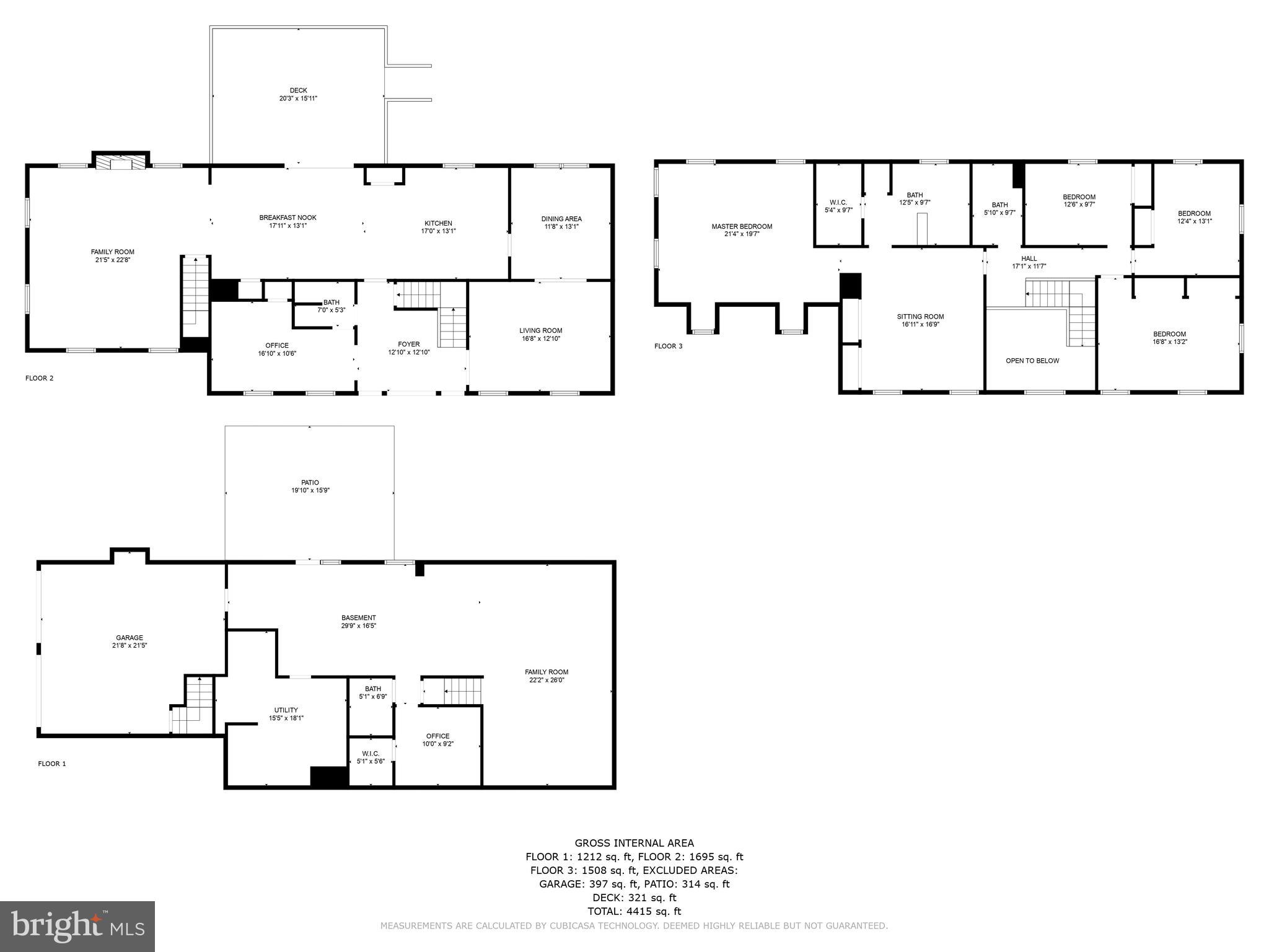 1406 Woodwell Road Silver Spring, MD 20906 - Photo 55 of 58 Floor-plan: All Floor s