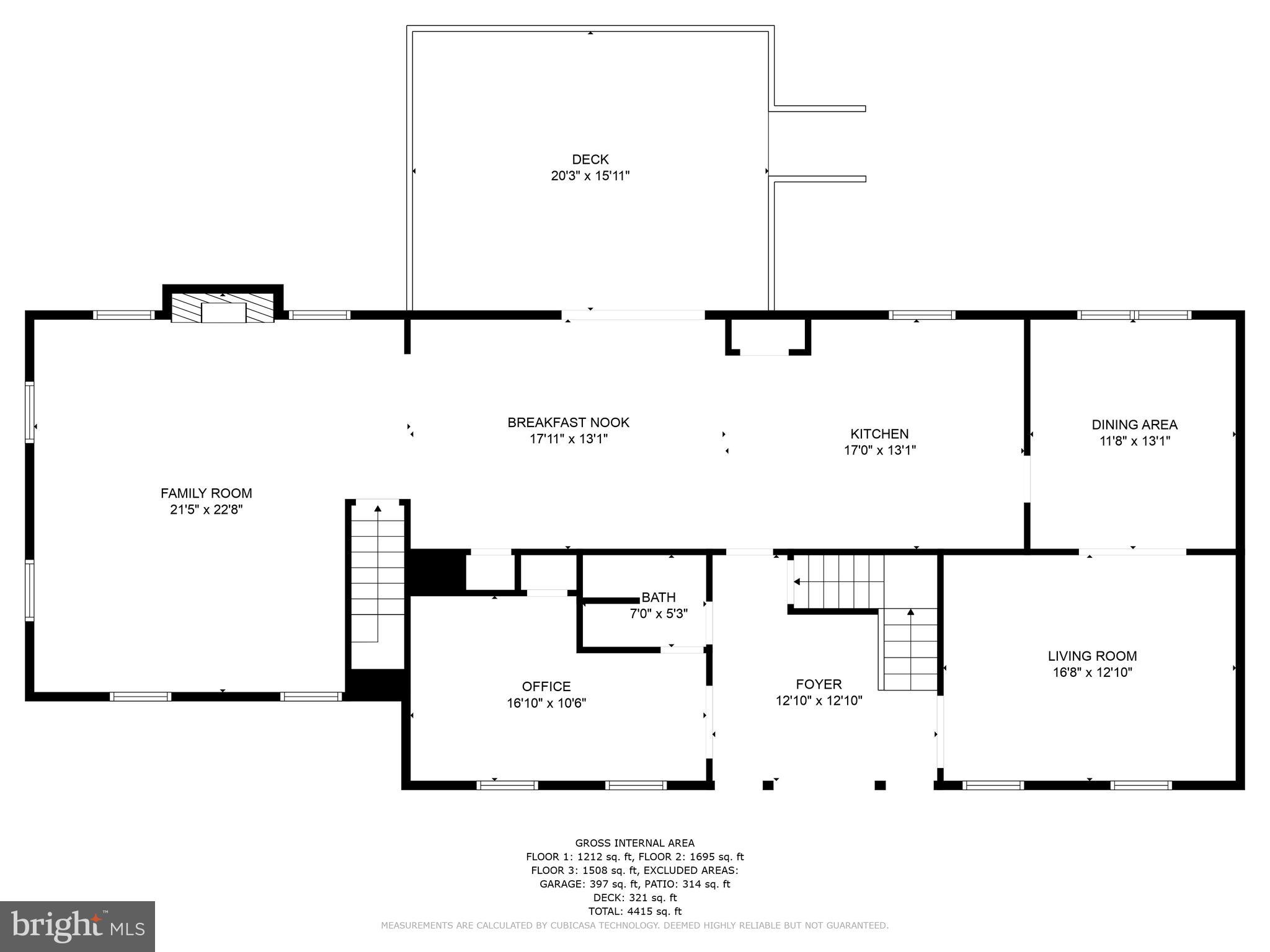 1406 Woodwell Road Silver Spring, MD 20906 - Photo 56 of 58 Floor-plan: Main Floor
