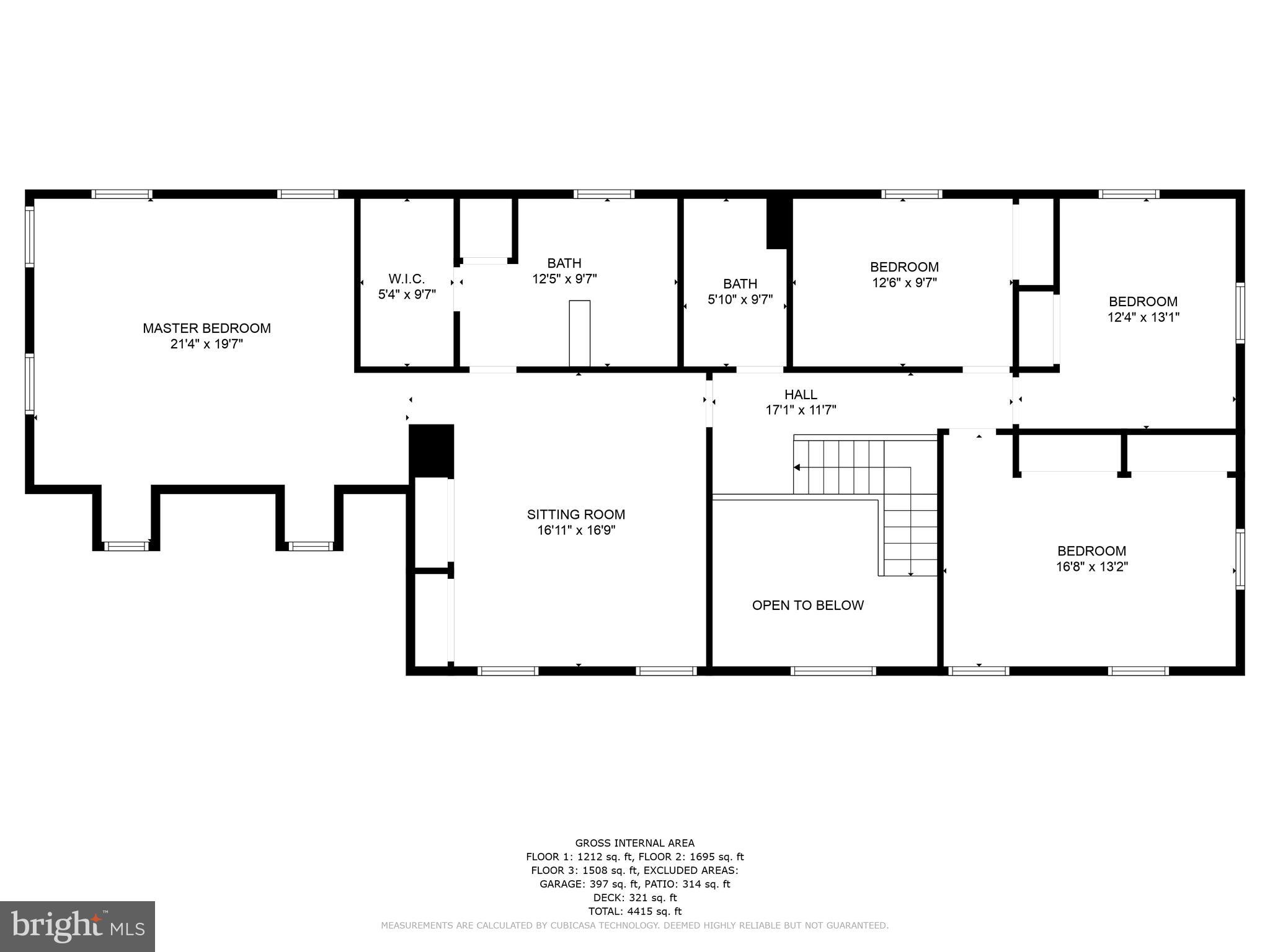 1406 Woodwell Road Silver Spring, MD 20906 - Photo 57 of 58 Floor-plan: 2nd Floor