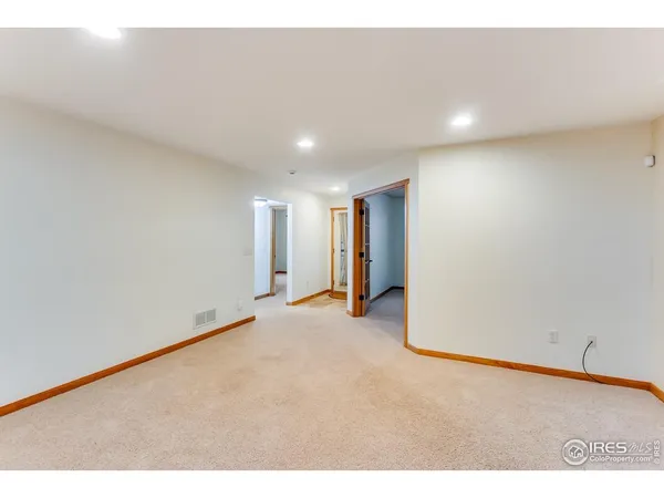 a view of an empty room