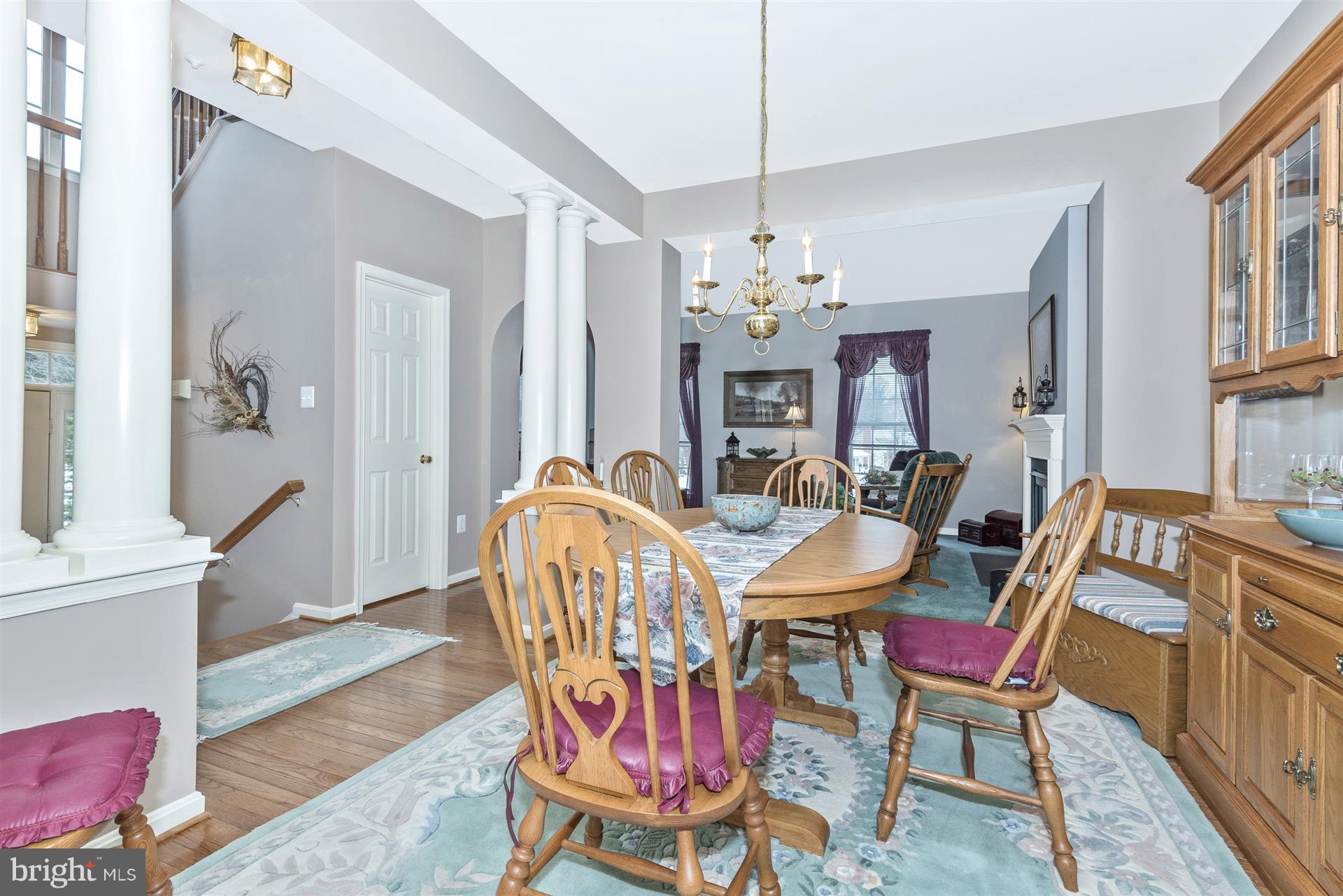 2400 Rippling Brook Road Frederick, MD 21701 - Photo 5 of 30 Dining Room has hardwood floors, decorative column