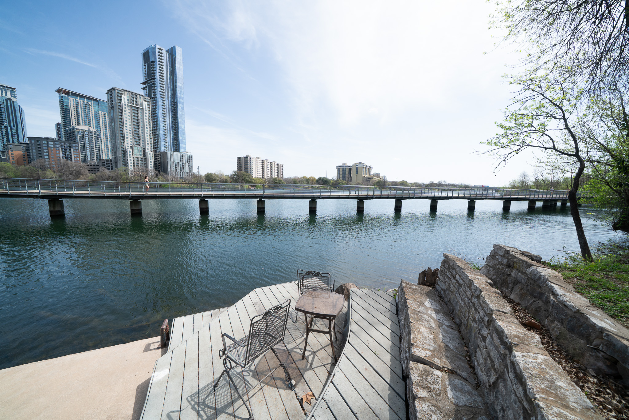 500 East Riverside Drive, Unit 242 Austin, TX 78704 - Photo 33 of 40 Dock area with a city view and a water view