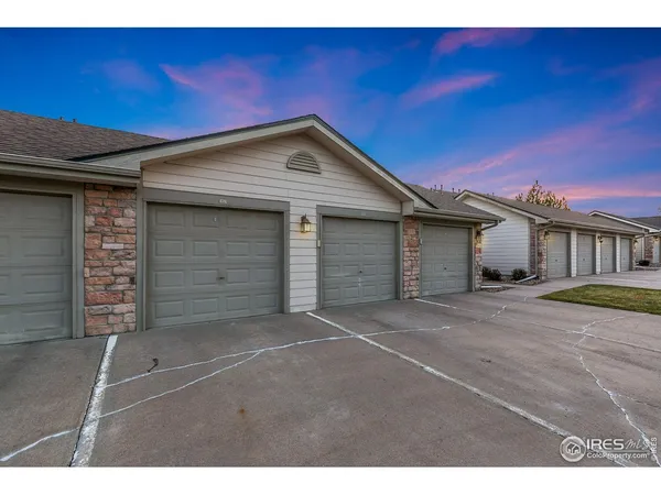 a view of a house with a garage