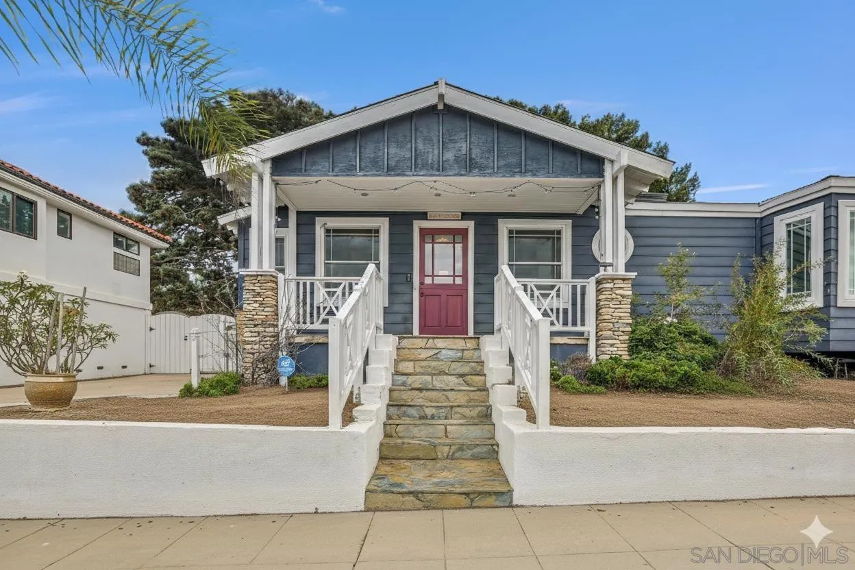 3335 Riviera Drive San Diego, CA 92109 - Photo 22 of 22 a front view of a house with garden