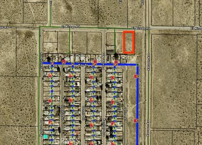 0 El Mirage & Raccoon 0.91-acres Road Adelanto, CA 92301 - Photo 5 of 6 Water & Sewer Map