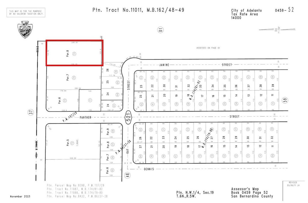 0 El Mirage & Raccoon 0.91-acres Road Adelanto, CA 92301 - Photo 6 of 6 Plat Map