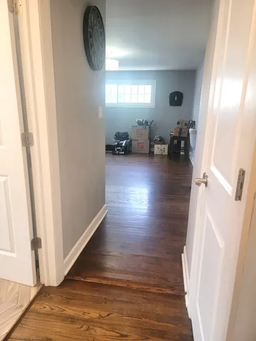 a view of livingroom with furniture and wooden floor
