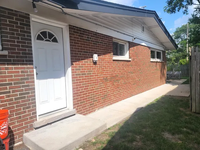 a view of a door of a house