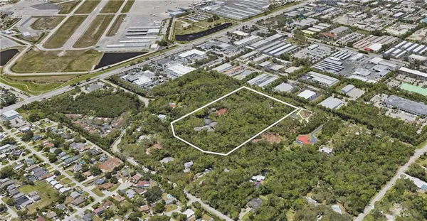 a view of a city with an ocean beach