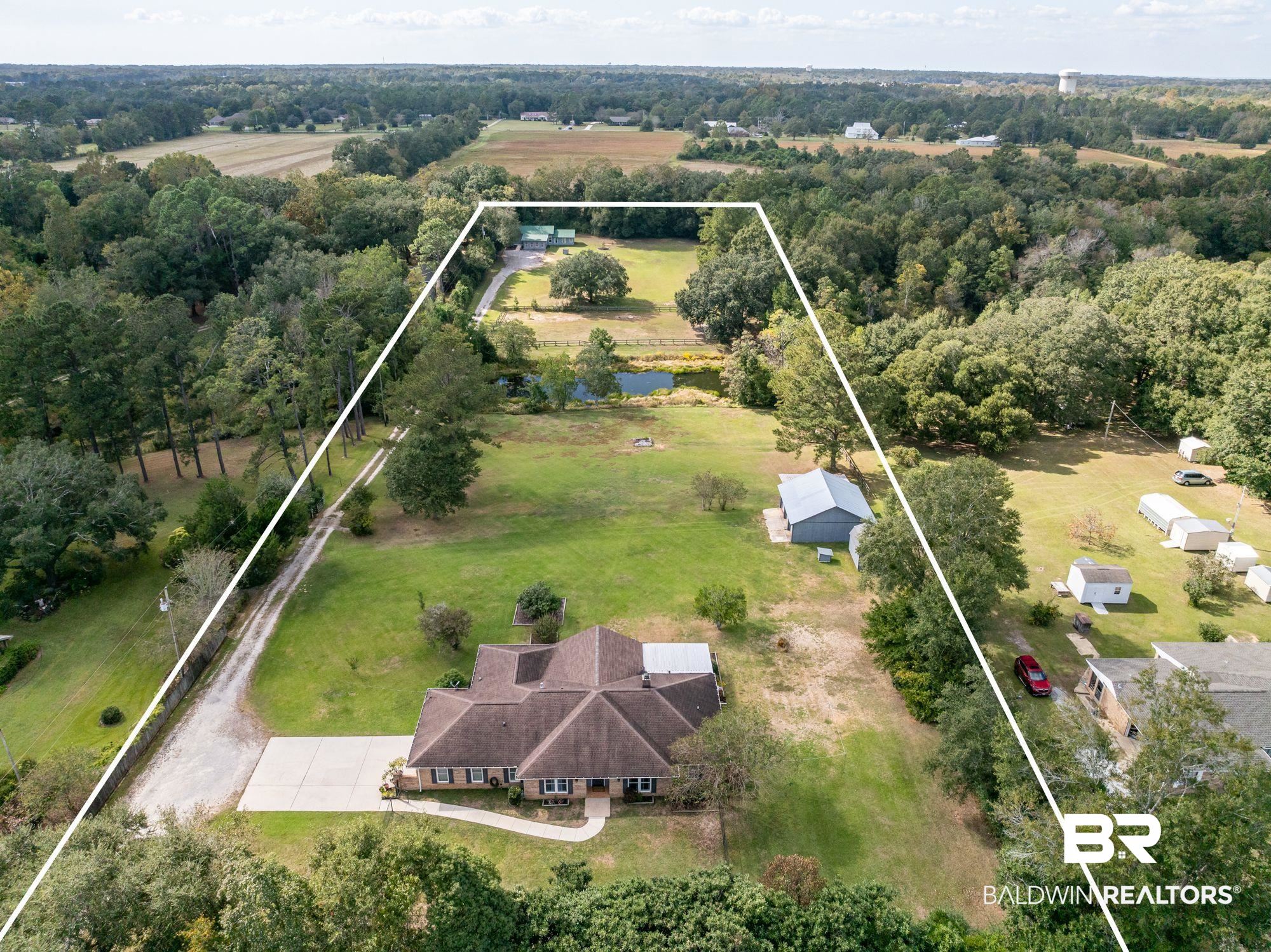 20037 County Road 33 Fairhope, AL 36532 - Photo 3 of 79 Bird's eye view with a rural view