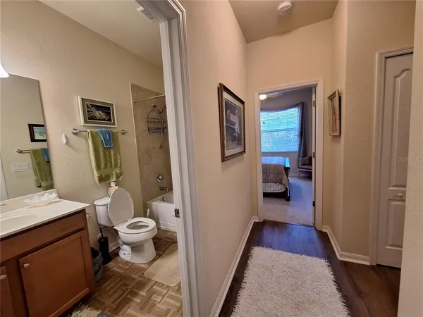 a view of a yard in front of house