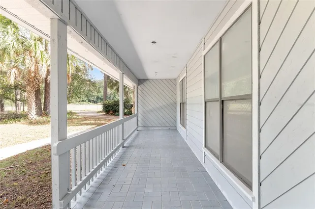 a view of a city from a balcony