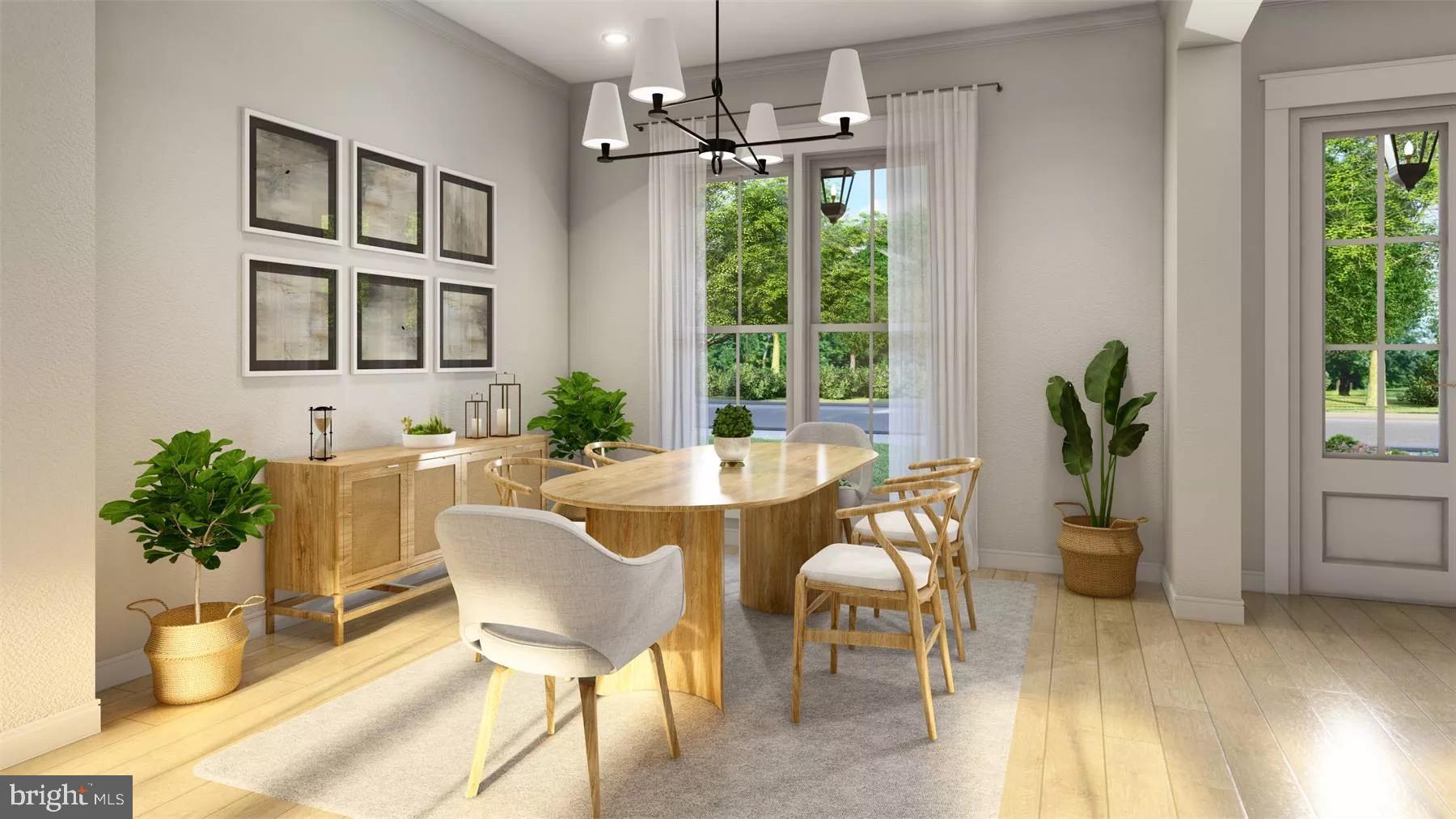 Cabin Branch Marshall, VA 20115 - Photo 8 of 12 a dining room with furniture potted plants and wooden floor
