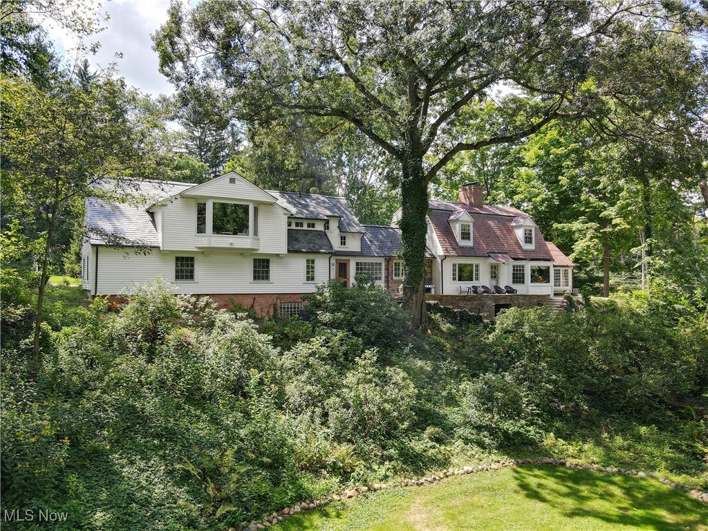 44001 Falls Road Hunting Valley, OH 44022 - Photo 35 of 43 Standing in the backyard and looking up at the residence provides a picture-perfect view.