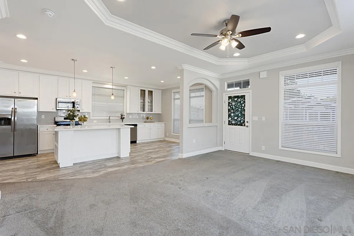13335 Buena Vista Poway, CA 92064 - Photo 8 of 26 a view of kitchen with stainless steel appliances refrigerator oven and cabinets