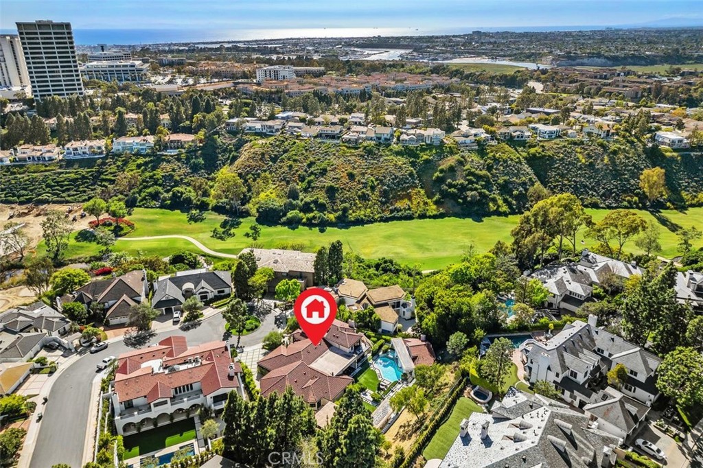 4 Inverness Lane Newport Beach, CA 92660 - Photo 5 of 56 an aerial view of a and trees