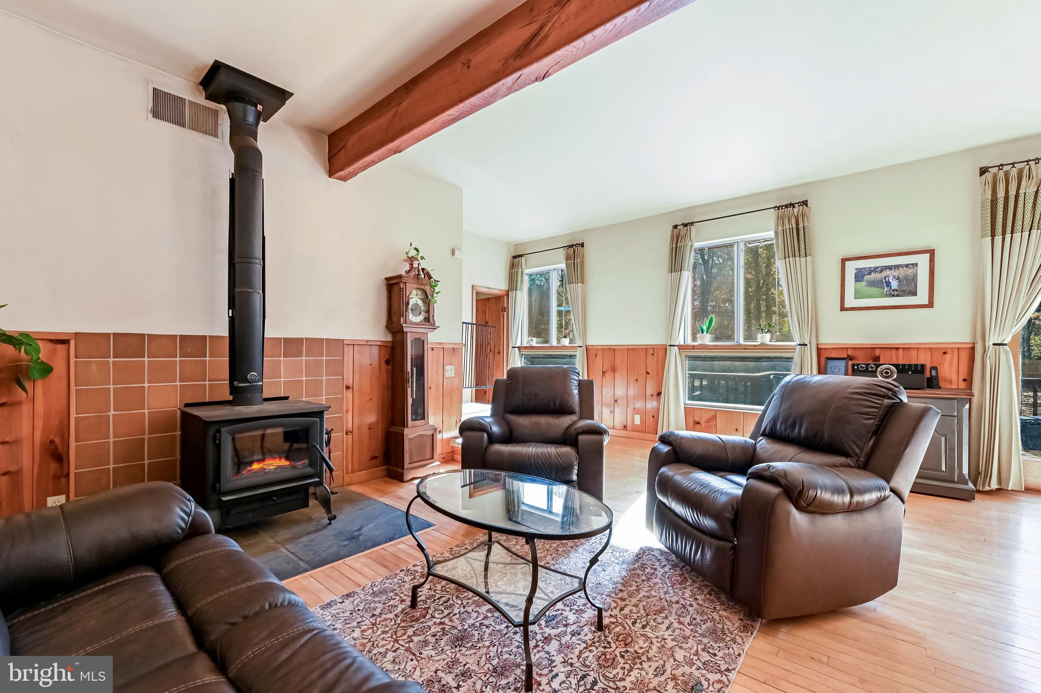 4921 Idlewilde Road Shady Side, MD 20764 - Photo 5 of 58 Organic Interiors w/Rich Hardwoods & Exposed Beams