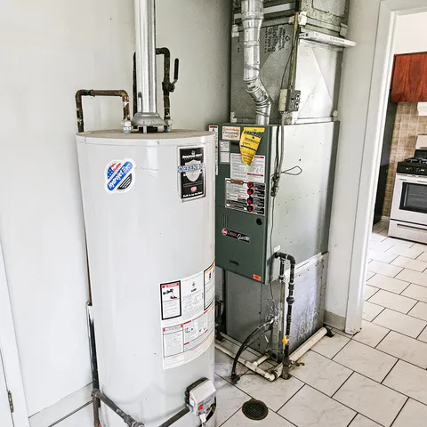a view of water heater room