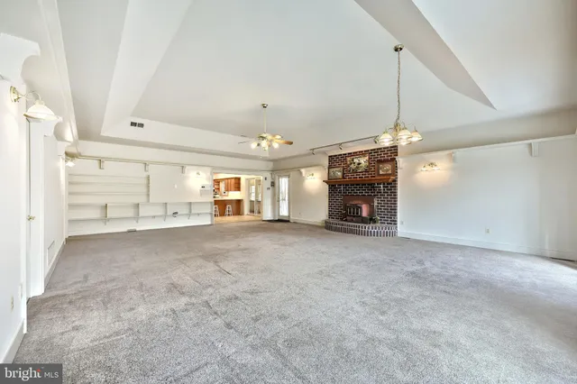 a view of an empty room