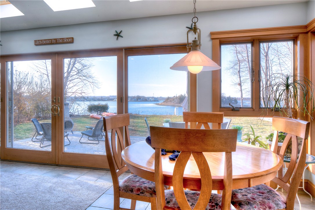 78 Point Road Portsmouth, RI 02871 - Photo 10 of 43 Kitchen dinign with water views