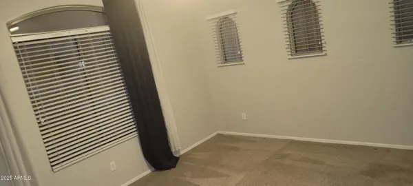 a close view of a closet
