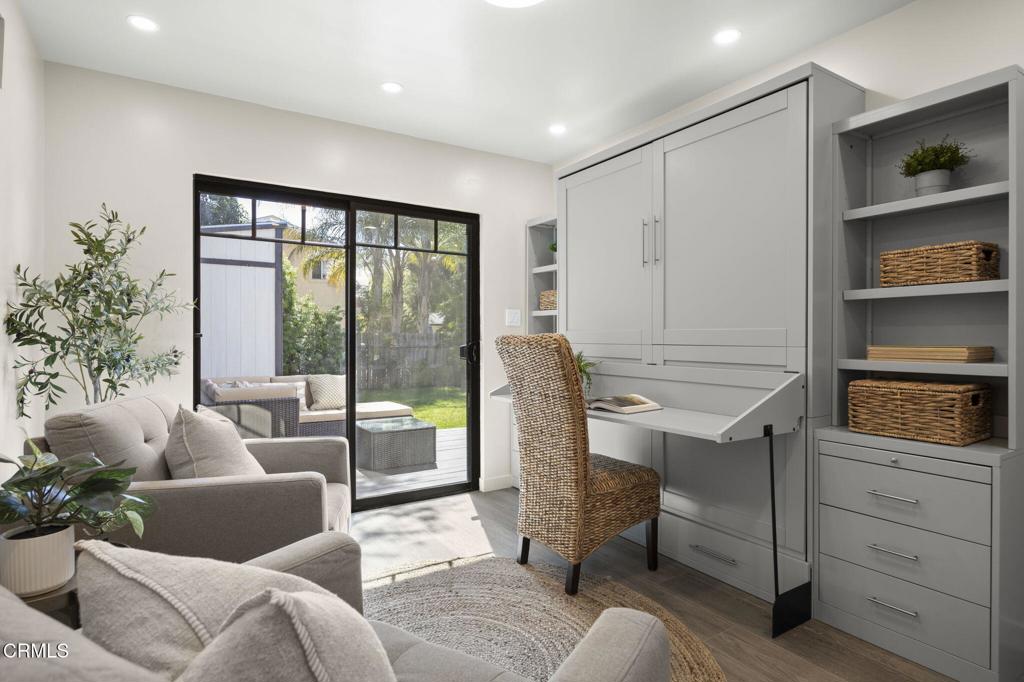 240 North Padre Juan Avenue Ojai, CA 93023 - Photo 15 of 50 a living room with furniture closet and large window
