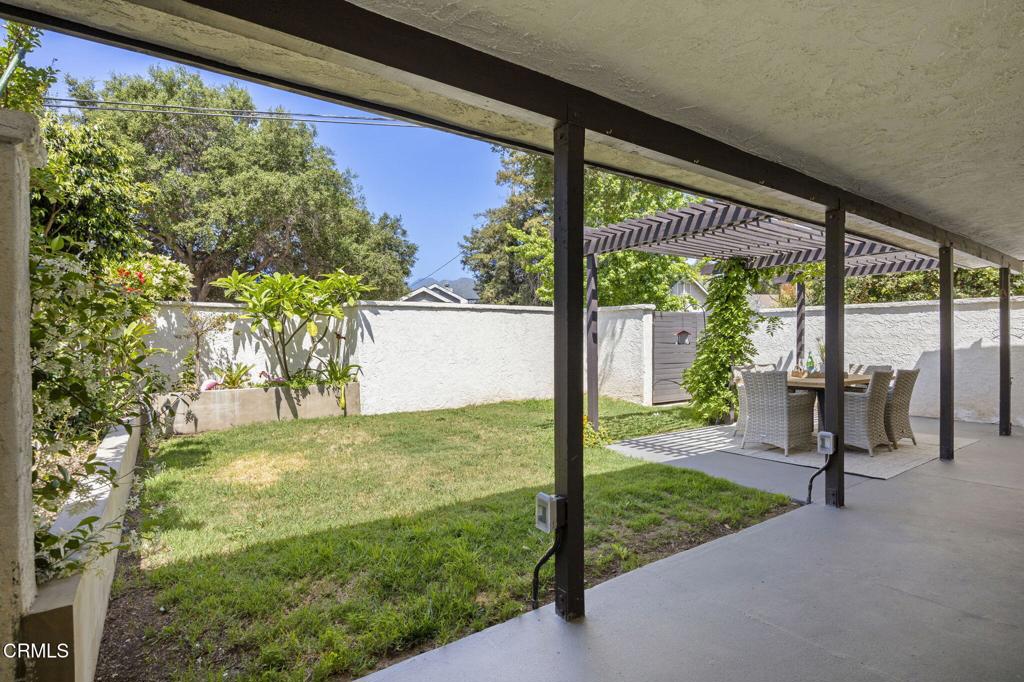 240 North Padre Juan Avenue Ojai, CA 93023 - Photo 21 of 50 a view of a back yard from a room