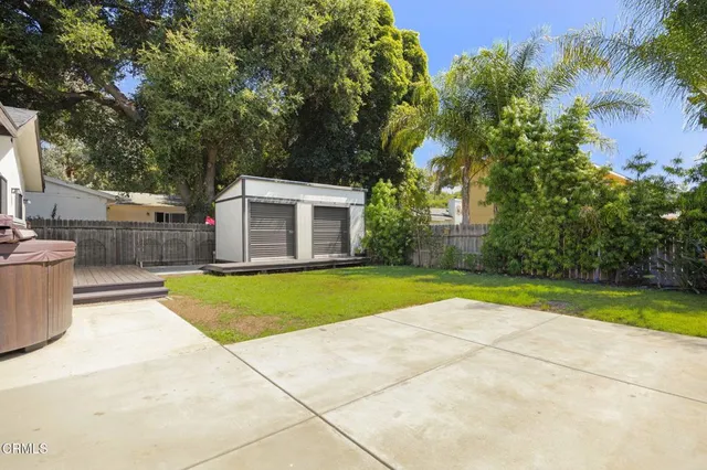 a house view with a garden space