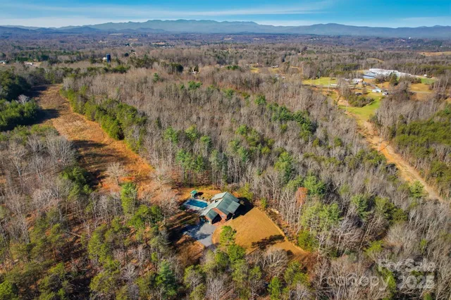 a view of a lake with mountains in the background