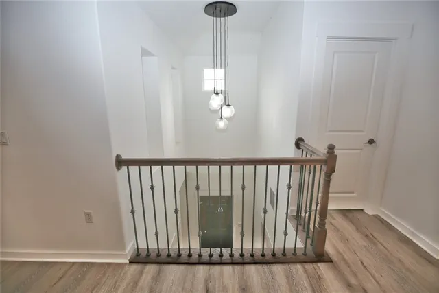 a house view with swimming pool