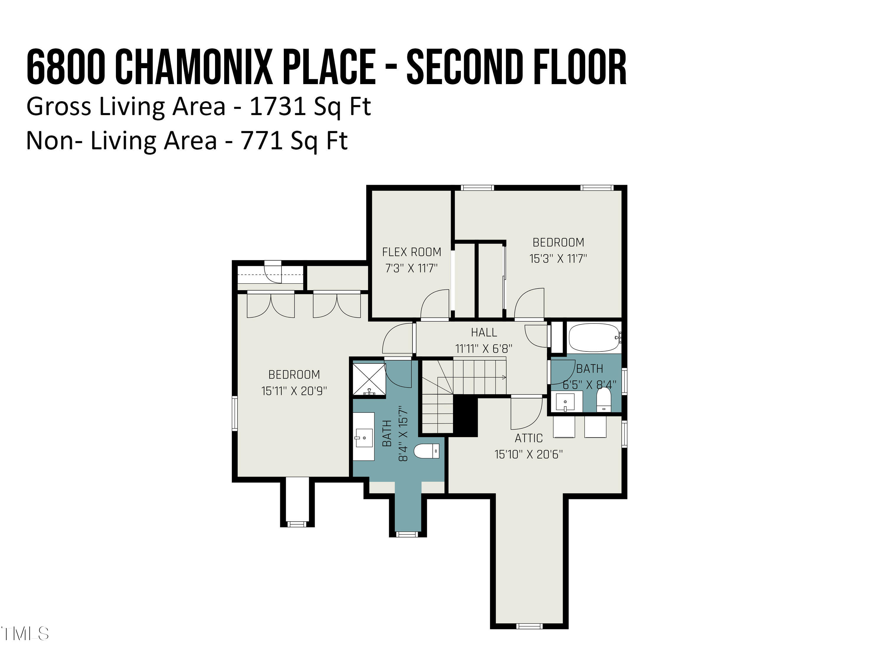 6800 Chamonix Place Raleigh, NC 27613 - Photo 17 of 17 6800_chamonix_place_-_second_floor_7