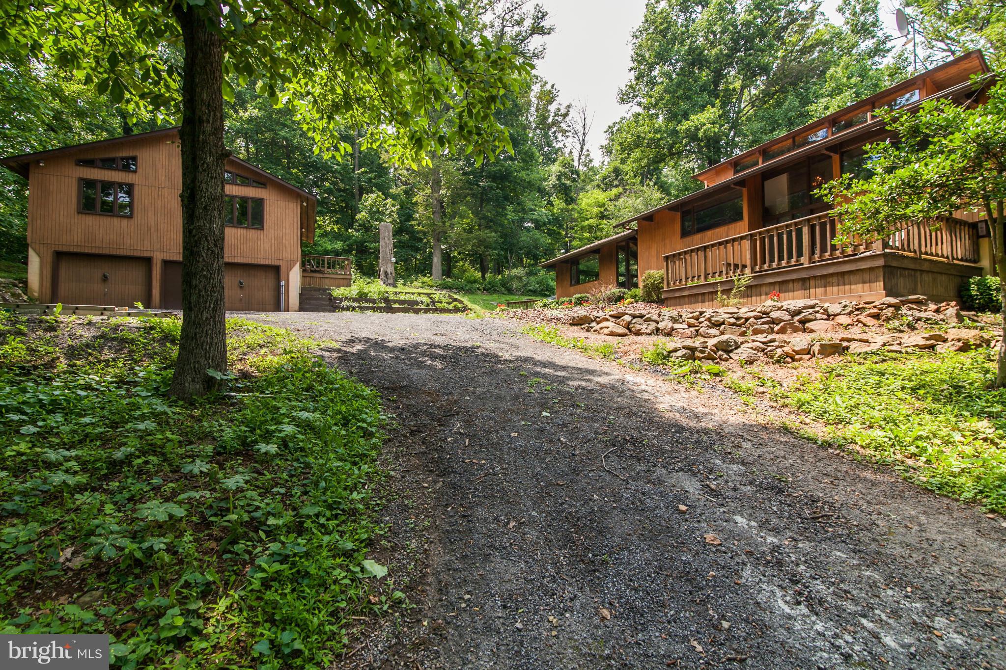 19285 Blue Ridge Mountain Road Bluemont, VA 20135 - Photo 28 of 30 View of house and garage