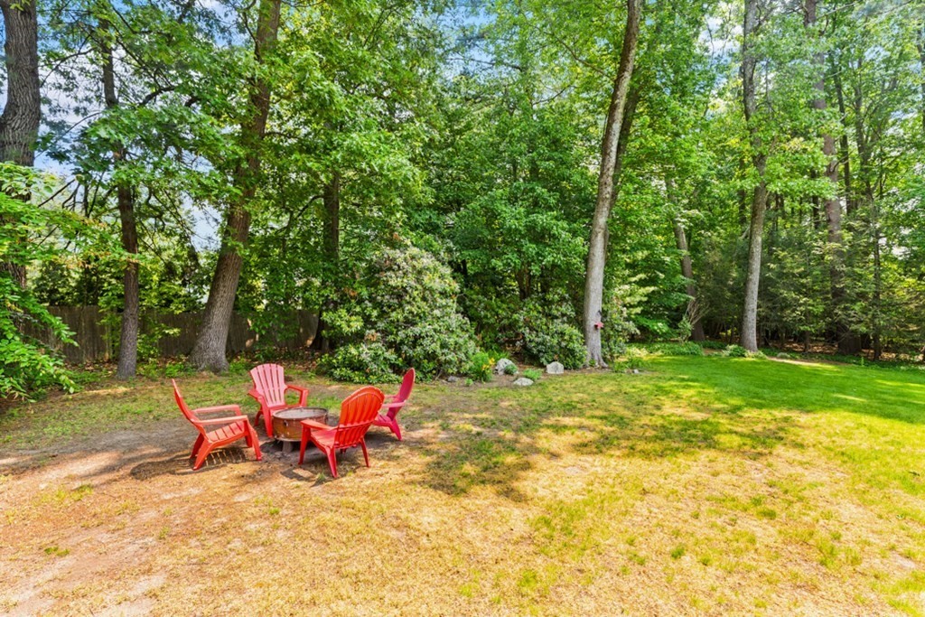 8 Candlewood Road Lynnfield, MA 01940 - Photo 33 of 41 a view of backyard with table and chairs